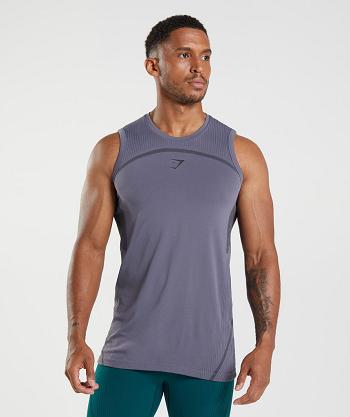 Podkoszulki Męskie Gymshark 315 Seamless Fioletowe Czarne | PL 3979FDN